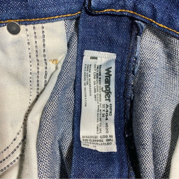 NEW Men’s Wrangler Prewashed Cowboy Cut® Slim Fit Jean 32x30 Dark Wash - Picture 16 of 16